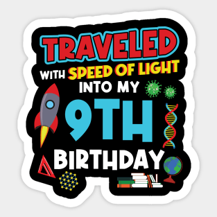 9. Birthday - Science Birthday Sticker